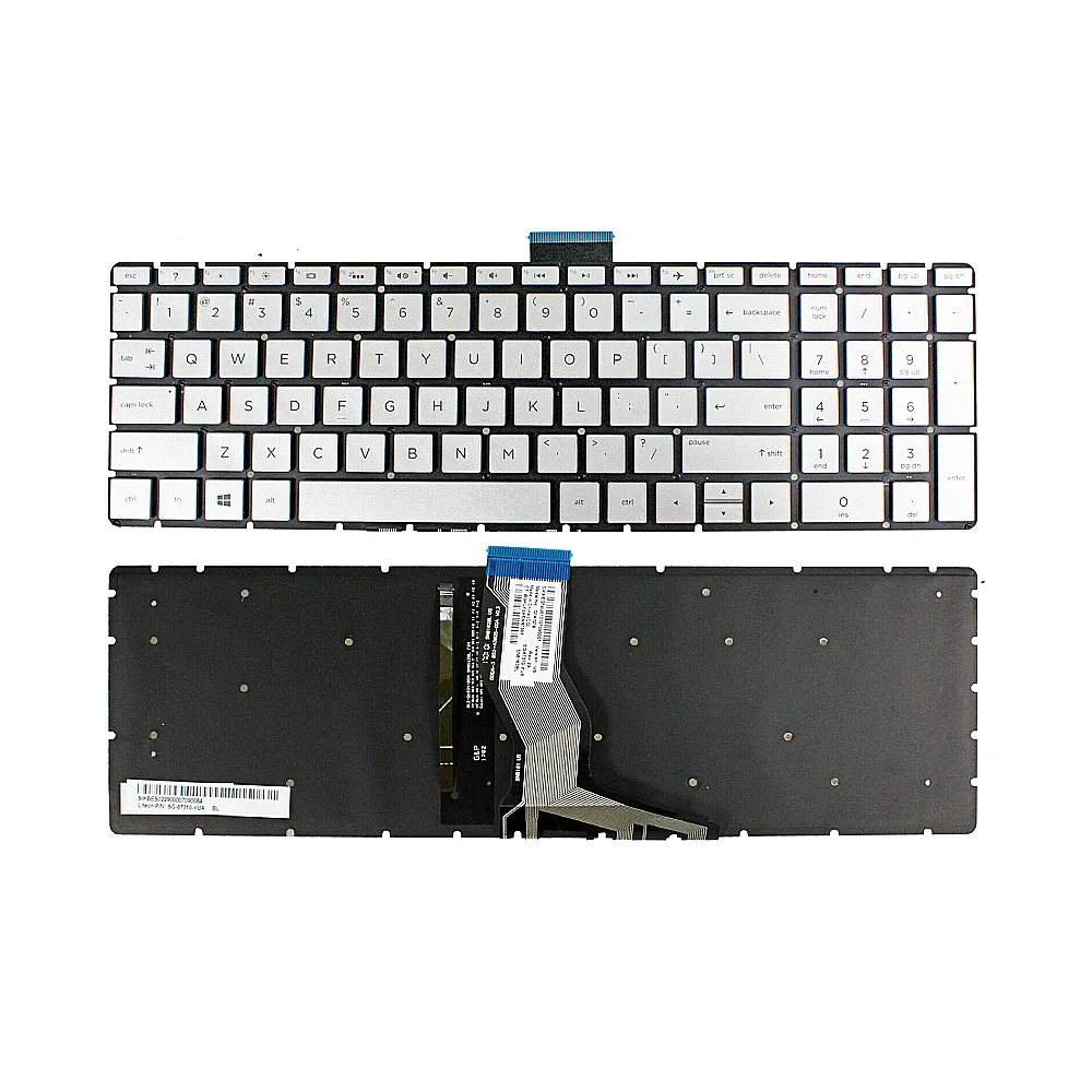 PHÍM HP 15-BS000 BẠC _NÚT DELETE VUÔNG_ =_Pavilion 15-bs000, 15-bu000, 15-bw000, 15-cc000, 15-cd000, 15s-fq000, 17-by000, 17-bs000, 17-by000