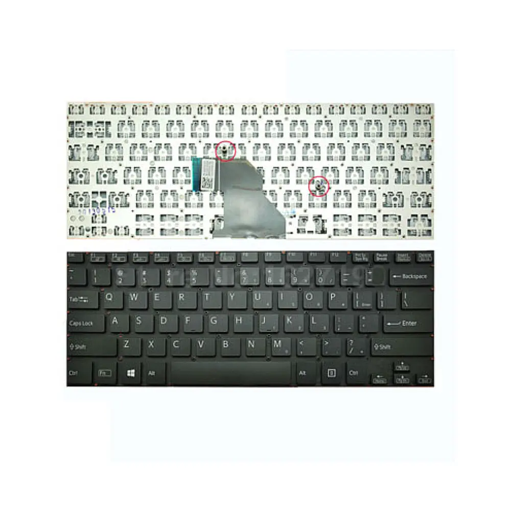 PHÍM SONY SVF 14A ĐEN CÁP THẲNG =_CÁP THẮNG Ở GIỮA_ SVF14A SVF14E