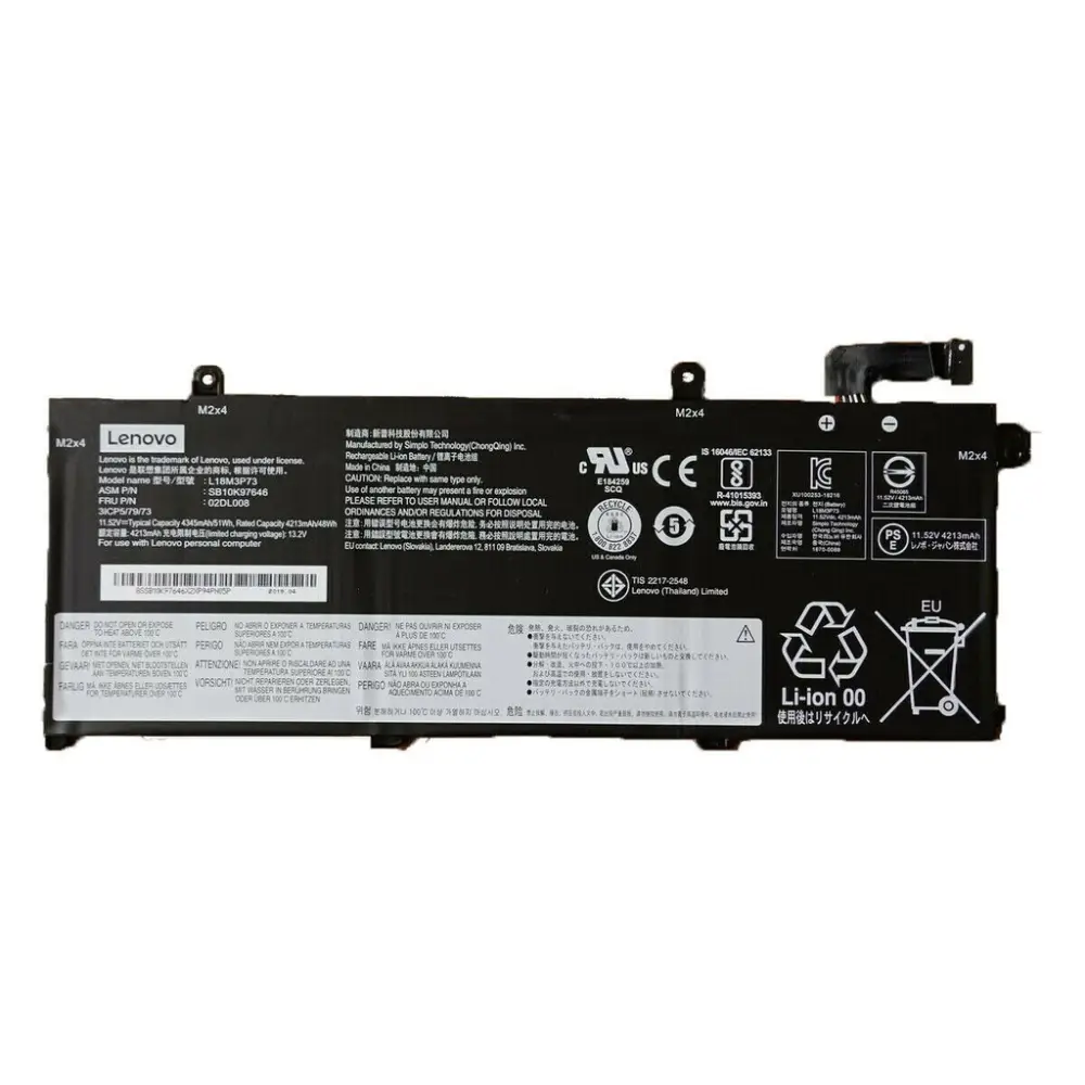 Pin lenovo t490 (zin) - 3 cell